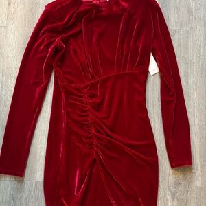 Red Dress Boutique Velvet Mini Dress - Red